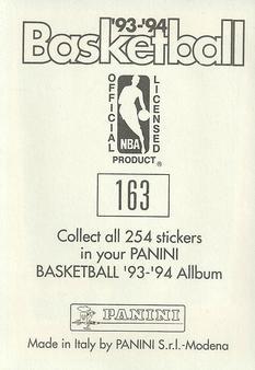 1993-94 Panini Stickers #163 Larry Nance  Back