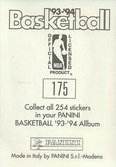 1993-94 Panini Stickers #175 Isiah Thomas  Back