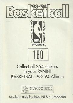 1993-94 Panini Stickers #180 Pooh Richardson  Back