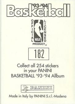 1993-94 Panini Stickers #182 Malik Sealy  Back