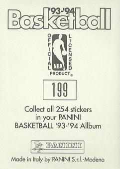 1993-94 Panini Stickers #199 Kevin Gamble  Back