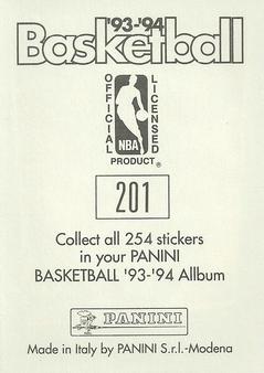 1993-94 Panini Stickers #201 Robert Parish  Back