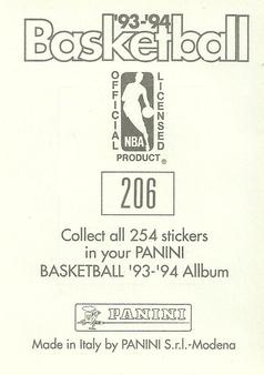 1993-94 Panini Stickers #206 Heat Team Logo  Back
