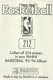 1993-94 Panini Stickers #212 Rafael Addison  Back