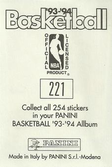 1993-94 Panini Stickers #221 Greg Anthony  Back