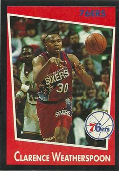 1993-94 Panini Stickers #238 Clarence Weatherspoon  Front