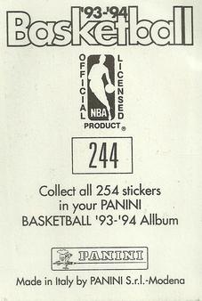 1993-94 Panini Stickers #244 Tom Gugliotta  Back