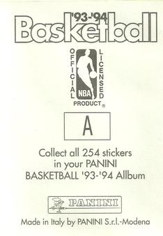 1993-94 Panini Stickers #A Charles Barkley Back