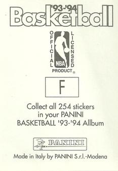 1993-94 Panini Stickers #F Clifford Robinson  Back