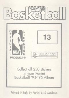 1994-95 Panini Stickers #13 Dee Brown  Back