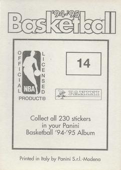 1994-95 Panini Stickers #14 Sherman Douglas  Back