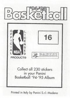 1994-95 Panini Stickers #16 Rick Fox  Back