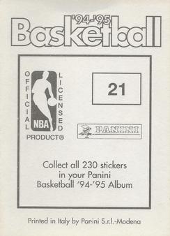 1994-95 Panini Stickers #21 Michael Adams  Back