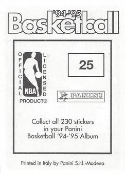 1994-95 Panini Stickers #25 Hersey Hawkins  Back