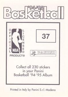 1994-95 Panini Stickers #37 Terrell Brandon  Back