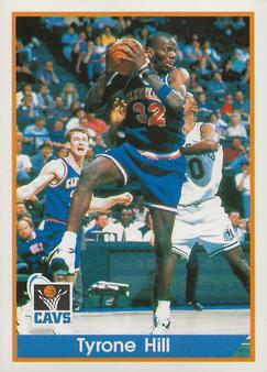 1994-95 Panini Stickers #40 Tyrone Hill  Front