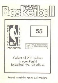 1994-95 Panini Stickers #55 Mark Jackson  Back