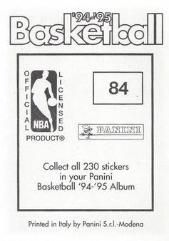 1994-95 Panini Stickers #84 Rex Walters  Back