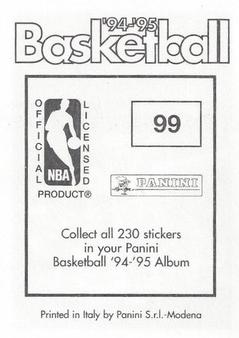1994-95 Panini Stickers #99 Dennis Scott  Back