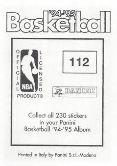 1994-95 Panini Stickers #112 Tom Gugliotta  Back