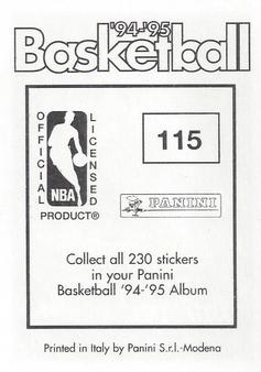 1994-95 Panini Stickers #115 Brent Price  Back