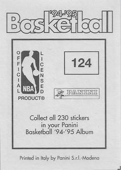 1994-95 Panini Stickers #124 Doug Smith  Back