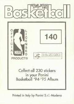 1994-95 Panini Stickers #140 Chris Webber  Back