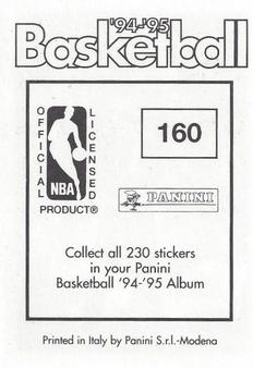 1994-95 Panini Stickers #160 Anthony Peeler  Back