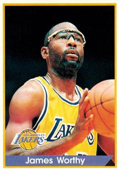 1994-95 Panini Stickers #164 James Worthy  Front