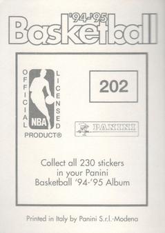 1994-95 Panini Stickers #202 Chuck Person  Back