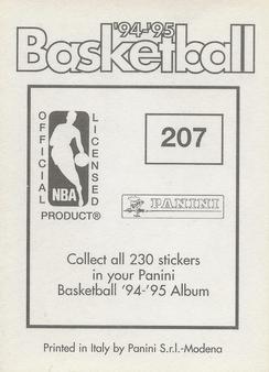 1994-95 Panini Stickers #207 Shawn Kemp  Back