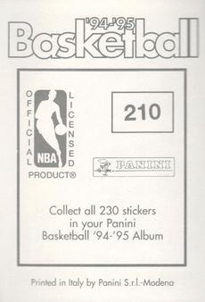 1994-95 Panini Stickers #210 Gary Payton  Back