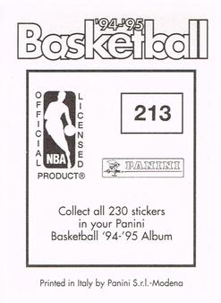 1994-95 Panini Stickers #213 David Benoit  Back