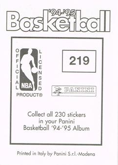 1994-95 Panini Stickers #219 John Stockton  Back