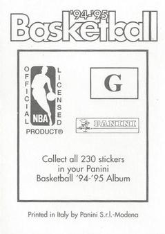 1994-95 Panini Stickers #G Nick Van Exel Back