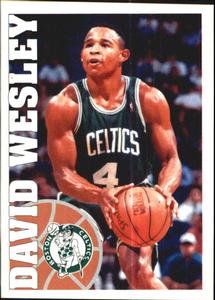 1995-96 Panini Stickers #9 David Wesley  Front