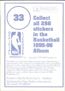 1995-96 Panini Stickers #33 Knicks Team Logo  Back