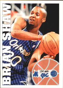 1995-96 Panini Stickers #44 Brian Shaw  Front