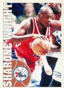 1995-96 Panini Stickers #54 Sharone Wright  Front