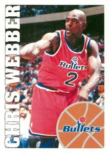 1995-96 Panini Stickers #63 Chris Webber  Front