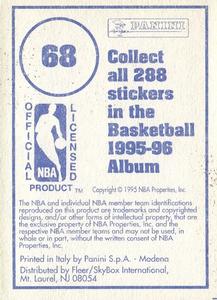 1995-96 Panini Stickers #68 Grant Long  Back