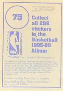 1995-96 Panini Stickers #75 Scott Burrell  Back