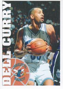 1995-96 Panini Stickers #76 Dell Curry  Front