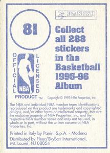 1995-96 Panini Stickers #81 Robert Parish  Back