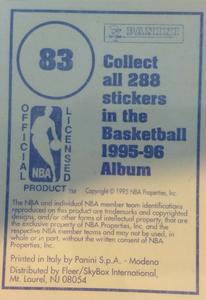 1995-96 Panini Stickers #83 Michael Jordan  Back
