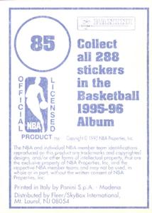 1995-96 Panini Stickers #85 Toni Kukoc  Back