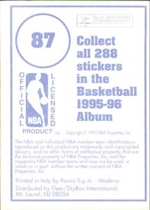 1995-96 Panini Stickers #87 Bulls Team Logo  Back