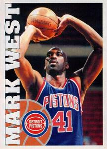 1995-96 Panini Stickers #108 Mark West  Front