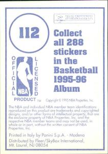 1995-96 Panini Stickers #112 Mark Jackson  Back