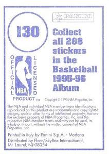 1995-96 Panini Stickers #130 Jerome Kersey  Back